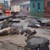 CALLES DAÑADAS POR FUERTES LLUVIAS EN SANTA ANA; EL AGUA ARRANCÓ EL PAVIMENTO