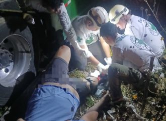 UN HOMBRE FUE ATROPELLADO POR UNA RASTRA EN LA CARRETERA SANTA ANA–SAN SALVADOR DEJANDOLO HOMBRE GRAVEMENTE LESIONADO