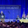 BUKELE PARTICIPA EN EL DESAYUNO NACIONAL DE ORACIÓN EN WASHINGTON Y RECIBE RESPALDO DE DONALD TRUMP