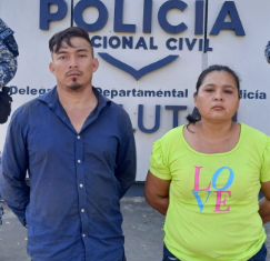 CAPTURAN A PAREJA ACUSADA DE HOMICIDIO OCURRIDO EN USULUTÁN ESTE