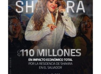 $110 MILLONES GENERARON LOS CONCIERTOS DE SHAKIRA EN EL SALVADOR
