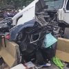 FUERTE ACCIDENTE DE TRÁNSITO EN CARRETERA HACIA SONSONATE CERCA DE LA CENTRAL IZALCO DEJÓ DAÑOS MATERIALES Y LESIONADOS