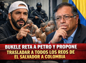 BUKELE RETA A PETRO Y LE PROPONE TRASLADAR A TODOS LOS REOS DE EL SALVADOR A COLOMBIA