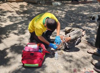 PERSONA RESULTA LESIONADA TRAS SER ATROPELLADA EN CARRETERA ANTIGUA A SANTA ANA