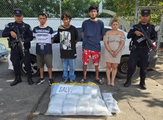 CAPTURAN A CUATRO PERSONAS CON DROGA EN OPERATIVO SOBRE LA CARRETERA LITORAL EN USULUTÁN