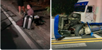 DOS MUJERES LLEGABAN DEL AEROPUERTO RESULTARON LESIONADAS TRAS FUERTE ACCIDENTE EN EL BULEVAR VENEZUELA DE SAN SALVADOR