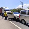 HOMBRE RESULTA LESIONADO EN COLISIÓN MÚLTIPLE EN CARRETERA HACIA SONSONATE