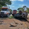 ACCIDENTE ENTRE VEHÍCULO Y RASTRA PROVOCA CIERRE DE LA CARRETERA LITORAL EN USULUTÁN