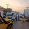COLISIÓN ENTRE DOS UNIDADES DE LA RUTA 109 DEJA LESIONADOS EN CALLE ANTIGUA A NEJAPA