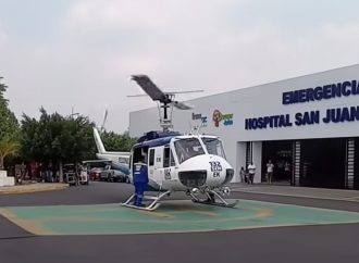 TRASLADARON EN HELICÓPTERO DEL SEM A MENOR LESIONADO TRAS EXPLOSIÓN EN COHETERÍA DE SANTA ANA