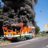 MOTOCICLISTA FALLECE EN ACCIDENTE QUE INVOLUCRÓ A UN AUTOBÚS EN ARMENIA, SONSONATE