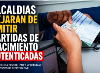 ALCALDÍAS DEJARÁN DE EMITIR PARTIDAS AUTENTICADAS PARA TRÁMITES EN EL EXTERIOR TRAS NOTIFICACIÓN DEL RNPN