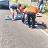 DOS JÓVENES RESULTARON LESIONADOS TRAS ACCIDENTE DE MOTOCICLETA EN SANTA ANA