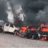 EN GUATEMALA INVESTIGAN TENSIÓN EN SIPACATE TRAS INCENDIO DE VEHÍCULOS Y OPERATIVO EN EL PAREDÓN BUENA VISTA