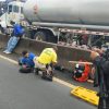 DOS MOTOCICLISTAS RESULTARON LESIONADOS EN ACCIDENTE SOBRE LA PANAMERICANA OESTE EN NEJAPA