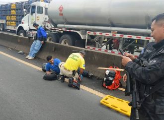 DOS MOTOCICLISTAS RESULTARON LESIONADOS EN ACCIDENTE SOBRE LA PANAMERICANA OESTE EN NEJAPA