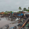 TORMENTA TROPICAL CRISTINA PROVOCA DAÑOS EN BALNEARIO DE NICARAGUA POR FUERTE OLEAJE