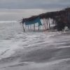 MANTIENEN VIGILANCIA POR INCREMENTO DEL OLEAJE EN LA COSTA DE ACAJUTLA