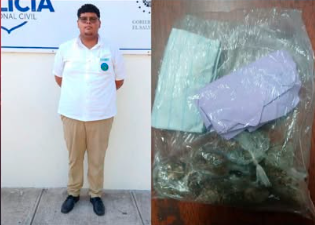ESTUDIANTE DE BACHILLERATO ES CAPTURADO CON PORCIONES DE MARIHUANA EN ZACATECOLUCA