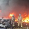 INCENDIO EN CHATARRERA FUE CONTROLADO EN SANTA MARÍA, USULUTÁN