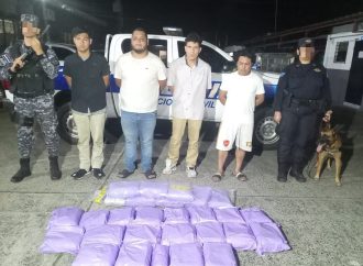 OPERACIÓN BARRIDO DEJA CUATRO CAPTURADOS Y 30 KILOGRAMOS DE DROGA INCAUTADOS